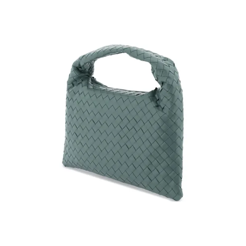 Bottega Veneta Calfskin Handbag, Shoulder Bag Trumpets Women's Dark Green-1