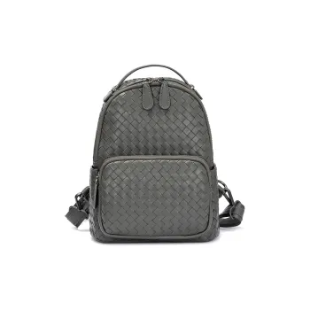 ROBERTA DI CAMERINO Sheepskin Women's Backpack Students Backpack Tubas Women's Steel Iron Gray