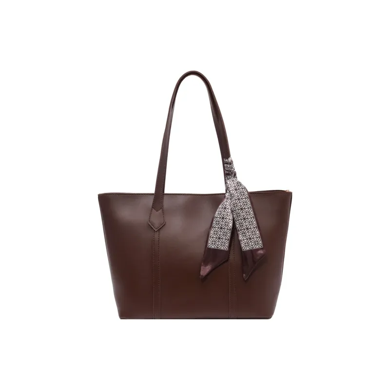 PULUWIRR PU Tote Bag, Shopping Bag, Shoulder Bag Regular Women's Black/Coffee/Brown/Khaki-9