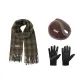 Scarf+Coffee Earmuff+Glove