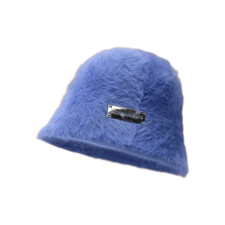 EEEENO Imitation Rabbit Fur Blend Bucket Hats Women's-25