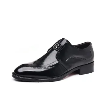 YEDANI Dress Shoes Men Low Top Black/Brown