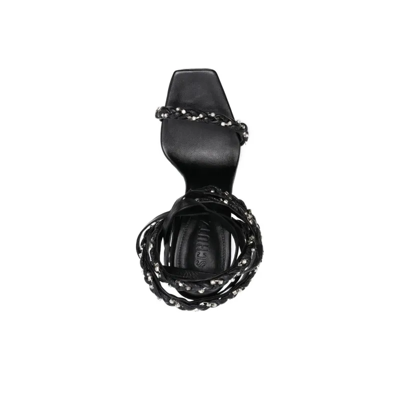Schutz Braided-detail Leather Sandals-4