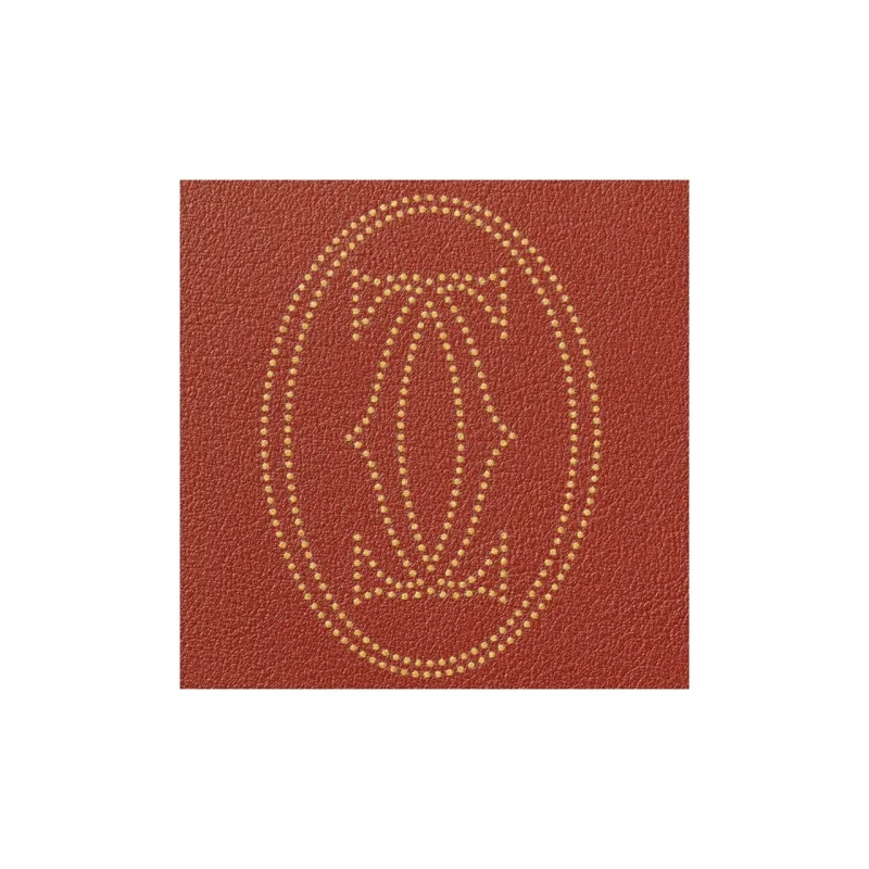 CARTIER Must De Cartier Calfskin Wallet Women's Terracotta-5
