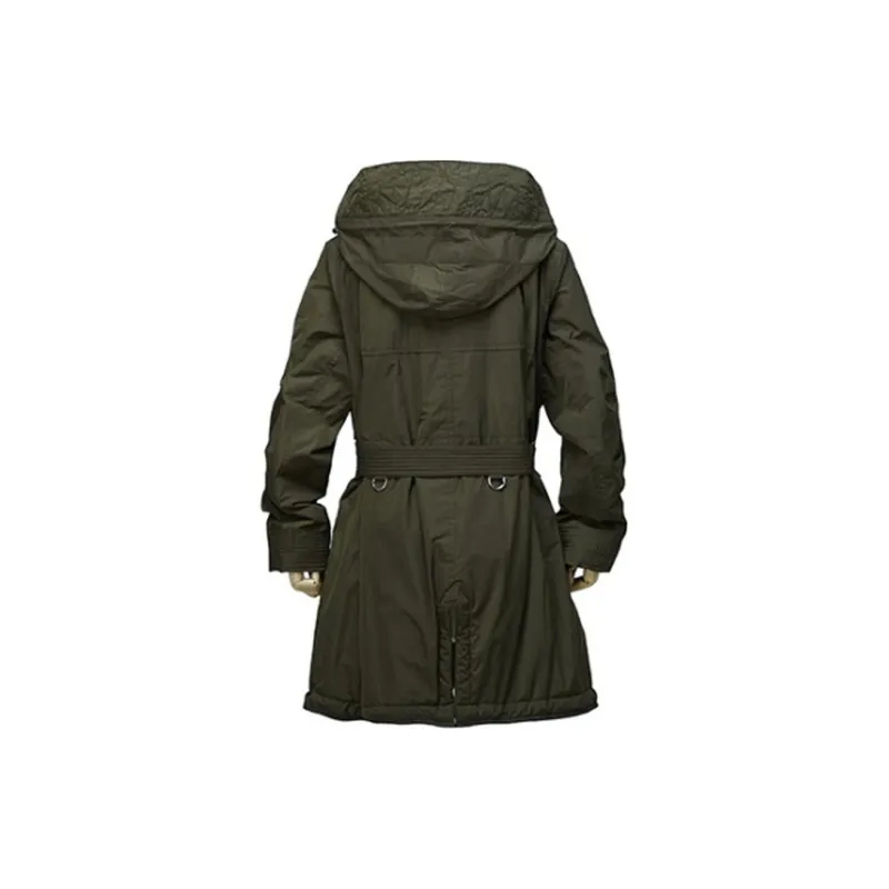 Burberry Coats Women's Dark Olive-1