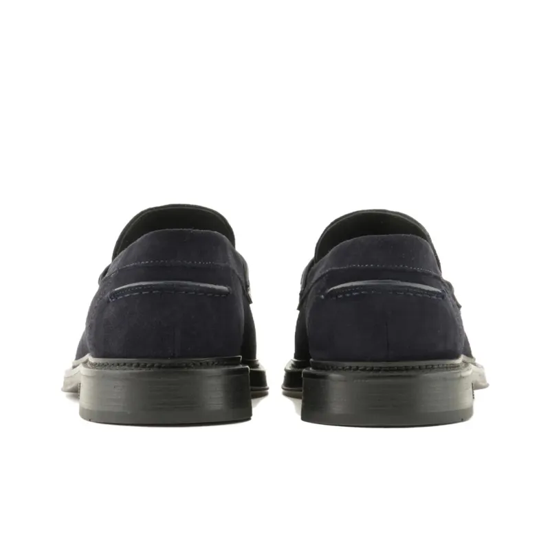 EMPORIO ARMANI Penny-slot Suede Loafers-3