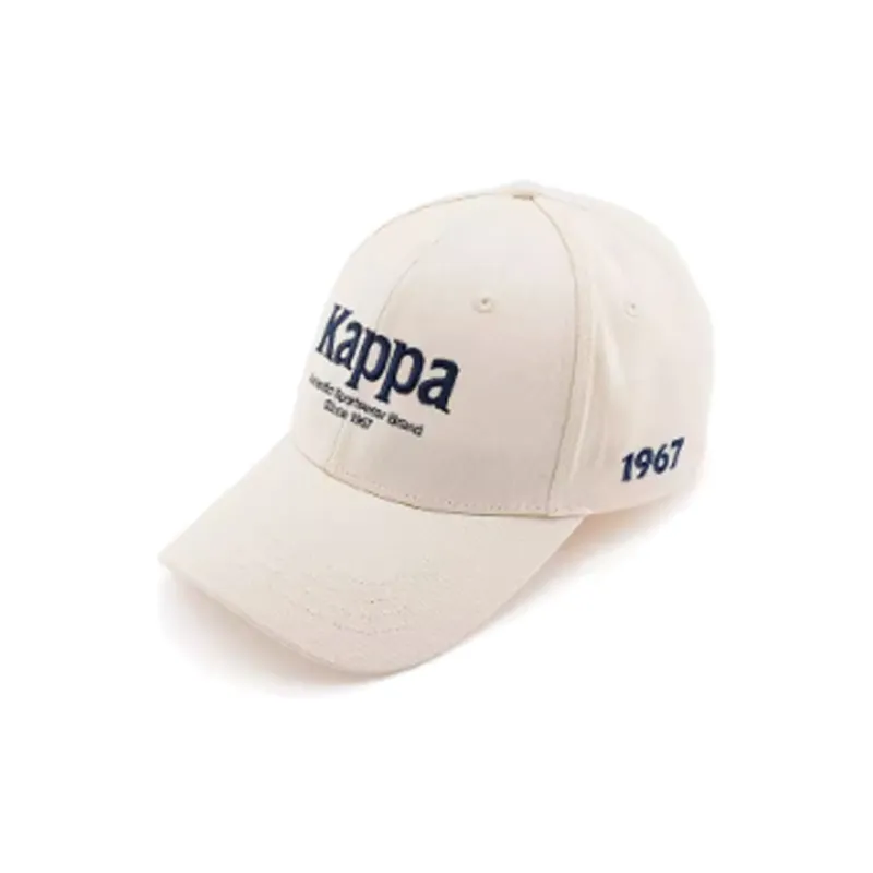 Kappa Cotton Baseball Caps Unisex Beige-0
