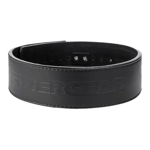 FITTERGEAR Back Support Braces Fitness Running Protective Compression Slip-Resistant Black Cow Leather Men's