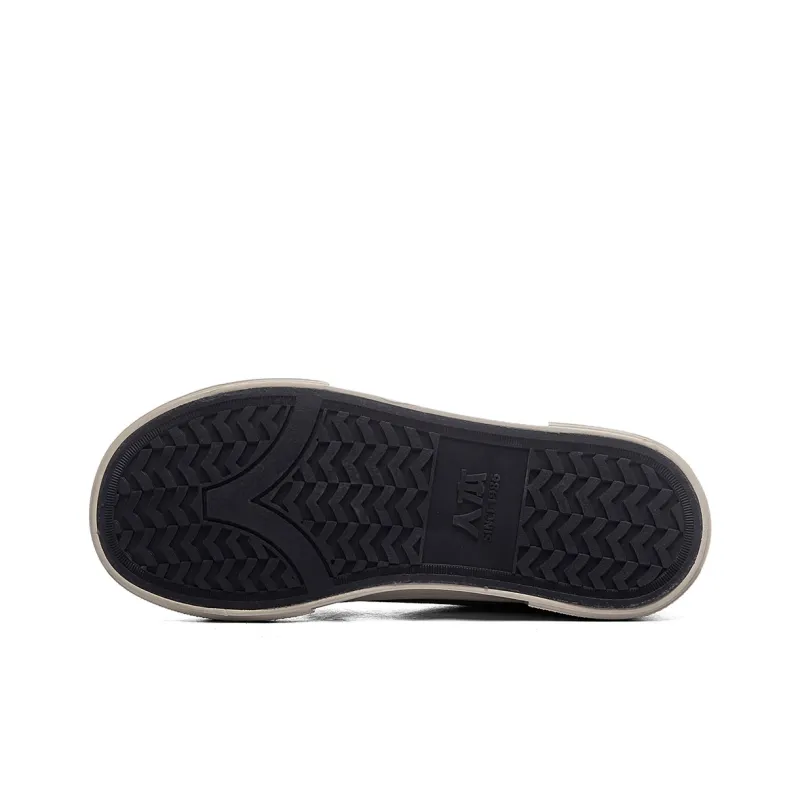 RENBEN Anti-Slip And Wear-Resistant Breathable Low-Top Canvas Shoes Unisex Black Brown-3