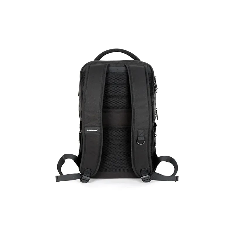 SUISSEWIN Polyester Laptop Bag Regular Unisex Black-2