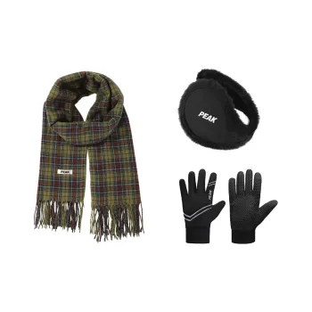 PEAK Fringe Shawl Dual-Use Cold-Resistant Knit Scarf Unisex