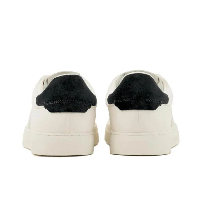 EMPORIO ARMANI Logo-engraved Leather Trainers-3