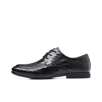 GZZ Dress Shoes Men Low-Top Black