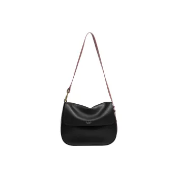 Tanita West Cow Leather Tote Bag Shopping Bag Shoulder Bag Crossbody Bag Large Size Women's Black