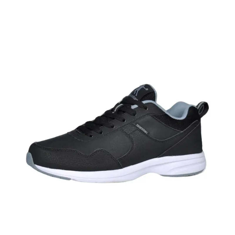 QIAODAN Cushioning Anti Slip And Wear Resistant Low Top Running Shoes Men's Black-0