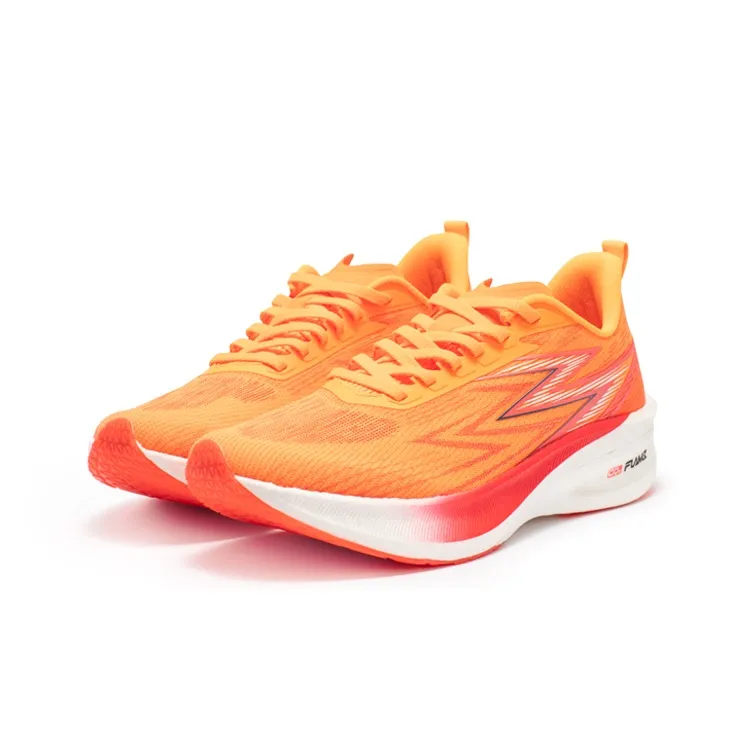 361° Fly Burn 1.5 Running Shoes Unisex Low Top Fluorescent Super Orange/Dark Red-2