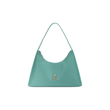 Furla Diamante Soft Calfskin Shoulder Bag, Handbag, Shoulder Bag Women's Azure Blue