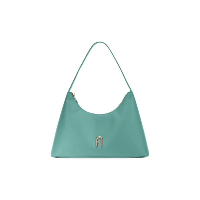 Furla Diamante Soft Calfskin Shoulder Bag, Handbag, Shoulder Bag Women's Azure Blue-0