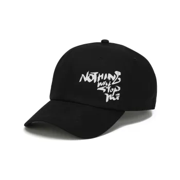 LiNing Cotton Polyester Baseball Caps Unisex Black/White/White All Over Print