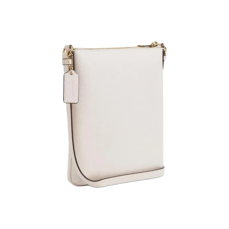 COACH File Leather Document Bag Shoulder Bag Crossbody Bag Mini Women's Chalk White-1
