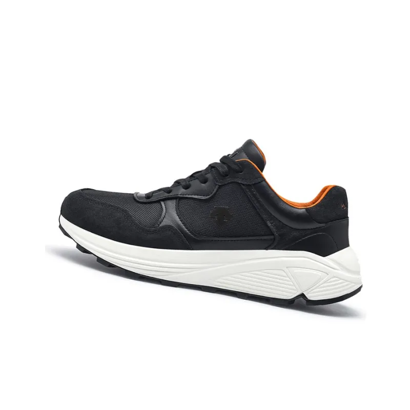 DESCENTE Descente X Paul Smith Collection Durable Breathable Low Top Casual Running Shoes Men's Black-1