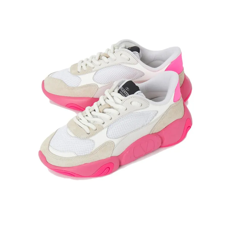 Valentino Bubbleback Sneaker 'White Fuchsia'-3