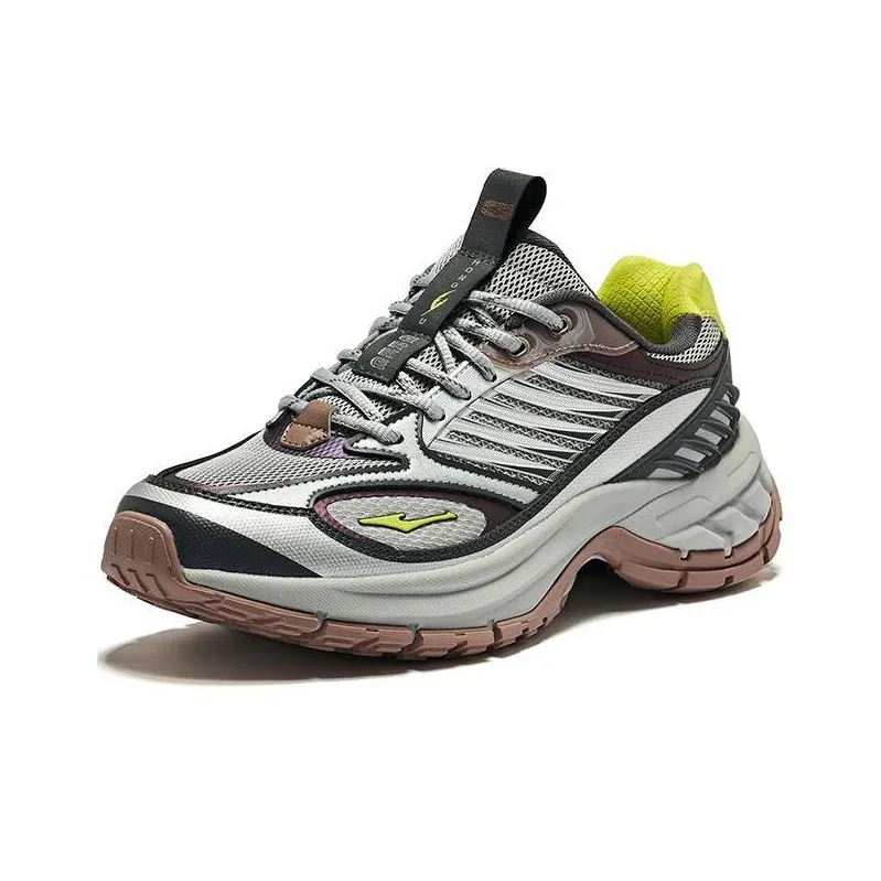 Erke Goose Feather Cushioning Wear Resistant Low Top Casual Shoes Men's Black Gray-2