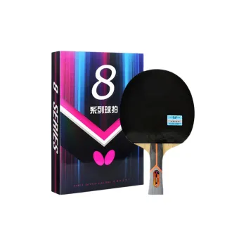 Butterfly Ping Pong Paddles Unisex All Wood With Carbon Fiber Red/Black
