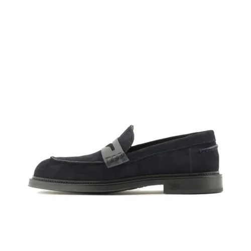 EMPORIO ARMANI Penny slot Suede Loafers