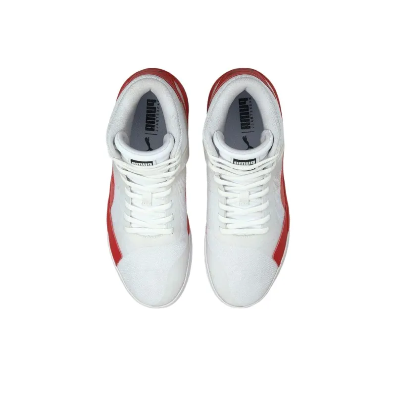 PUMA Clyde All Pro Mid White/Red-2