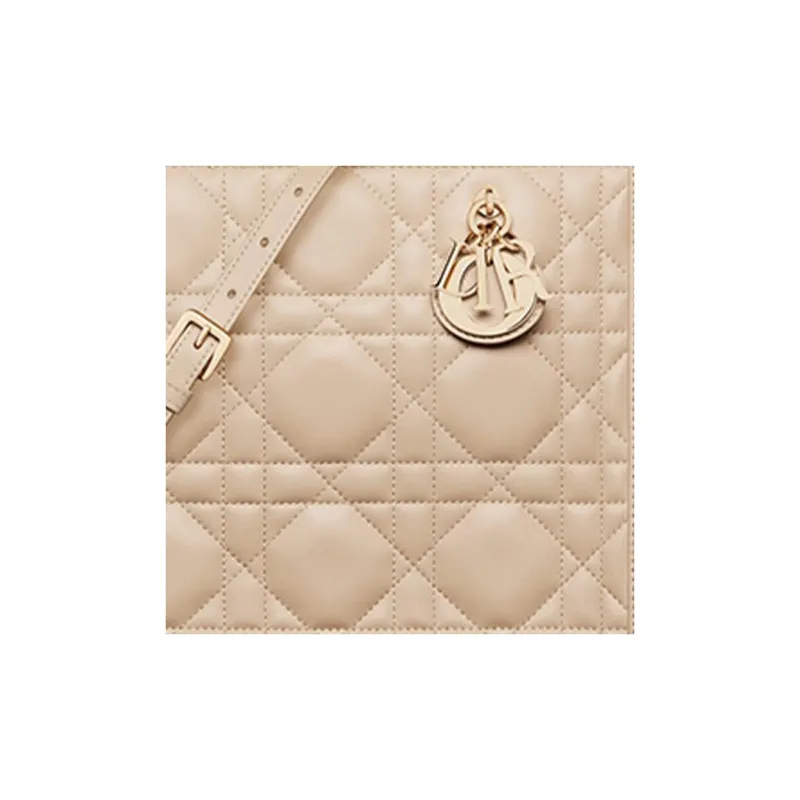 DIOR BookTote Cow Leather Tote Bag, Shopping Bag, Shoulder Bag, Crossbody Bag, Handbag Trumpets Women's Rouge Beige-4