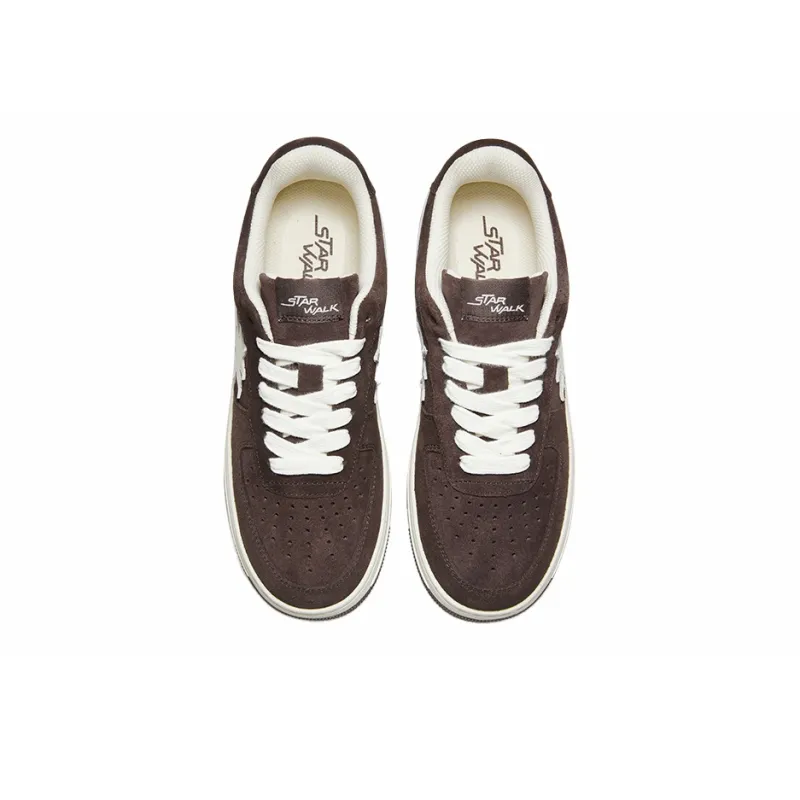 Starwalk Soldier Coverage Warm Anti-Slip And Wear-Resistant Low-Top Skateboard Shoes Unisex White Umber-3