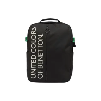 UNITED COLORS OF BENETTON Polyester Backpack Medium Size Women's Night Black
