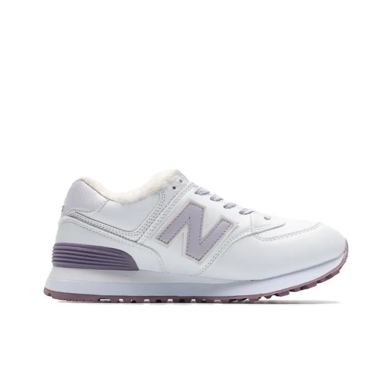 New Balance 574 White/Purple Women's-1