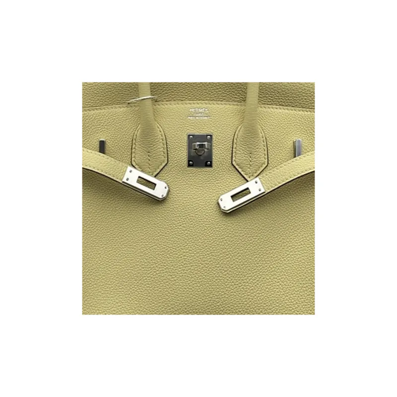 HERMES Birkin Togo Calfskin Birkin Bag Handbags Women's Chick Yellow-4