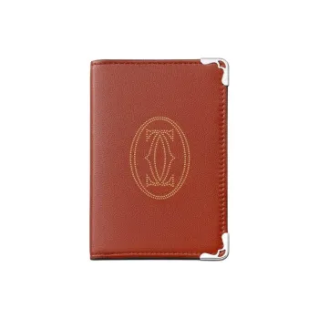 CARTIER Must De Cartier Calfskin Wallet Women's Terracotta
