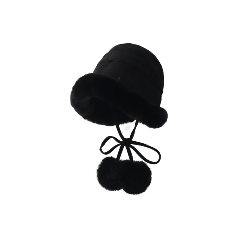 EEEENO Suede Bucket Hats Women's-3