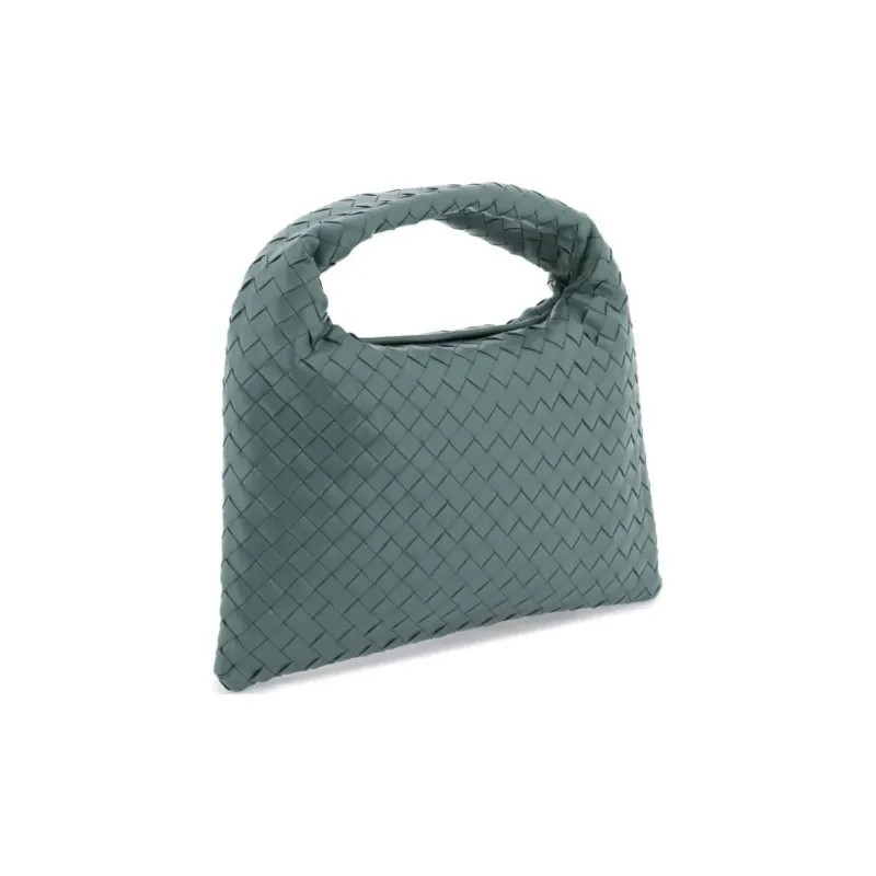 Bottega Veneta Calfskin Handbag, Shoulder Bag Trumpets Women's Dark Green-2