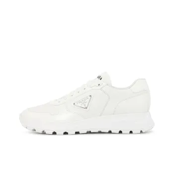 PRADA Prax 01 Abrasion Resistant Low Top Casual Shoes Men's White