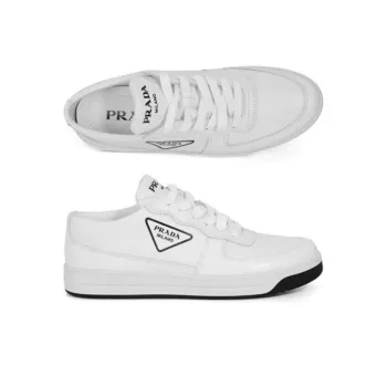 PRADA Low Top Skateboard Shoes Women's White