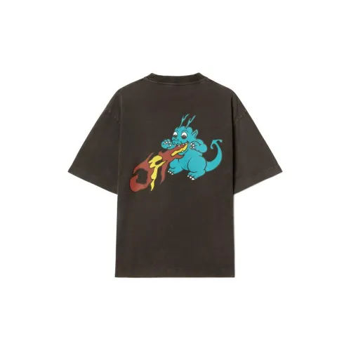 OFF-WHITE Year Of The Dragon Chinese New Year Series T-Shirts Men Washed Gray