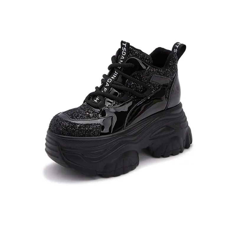 Milan Love Song Lightweight Height Increasing Warm Low-Top Chunky Sneakers Women's-1