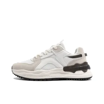 TUOPIN Slip Resistant Breathable Lightweight Low Top Casual Shoes Men's White Black