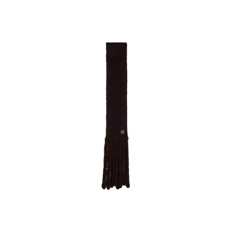 Lanvin Knit Scarves Unisex White Blue Brown-7
