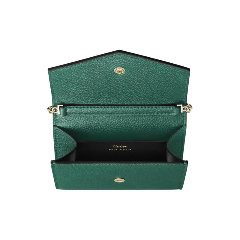 CARTIER PANTHÈRE Calfskin Crossbody Bag Shoulder Bag Mini Women's Bright Green-3