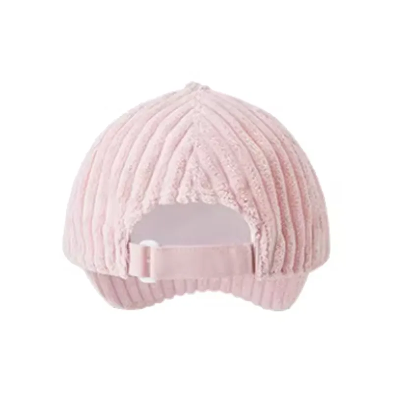 FILA Cotton Corduroy Polyester Baseball Caps Kids' Black Pink-5