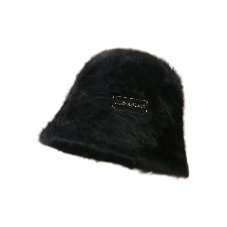 EEEENO Imitation Rabbit Fur Blend Bucket Hats Women's-7