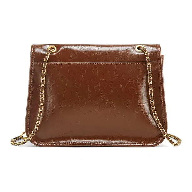 Teenmix Cow Leather Underarm Crossbody Bag, Shoulder Bag Tote Medium Size Women's Yellow Brown/Black/Olive Green-3