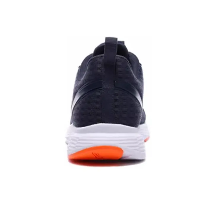 QIAODAN Cushioned Wear Resistant Coverage Low Top Running Shoes Men's Black Blue-3