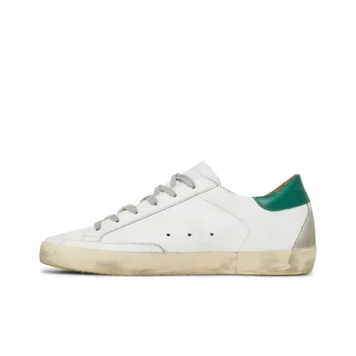 Golden Goose Super-Star Skateboard Shoes Women's Low-Top White/Green/Gray